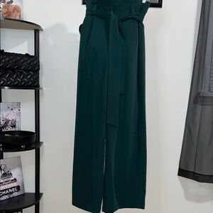 Petal & Pup Deep Green High-Waist Trousers